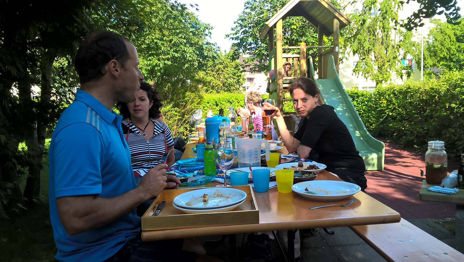 Grillfest Spielplatzbau